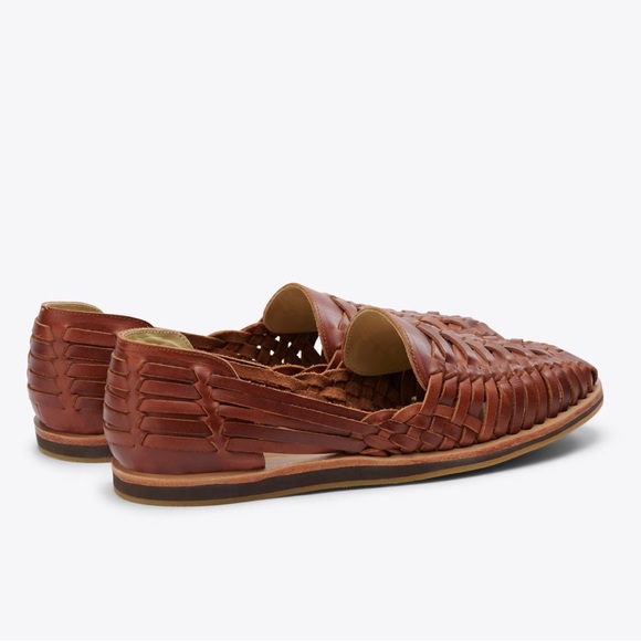 Nisolo Men's Huarache Sandal, Brandy, M12 - Picture 2 of 8